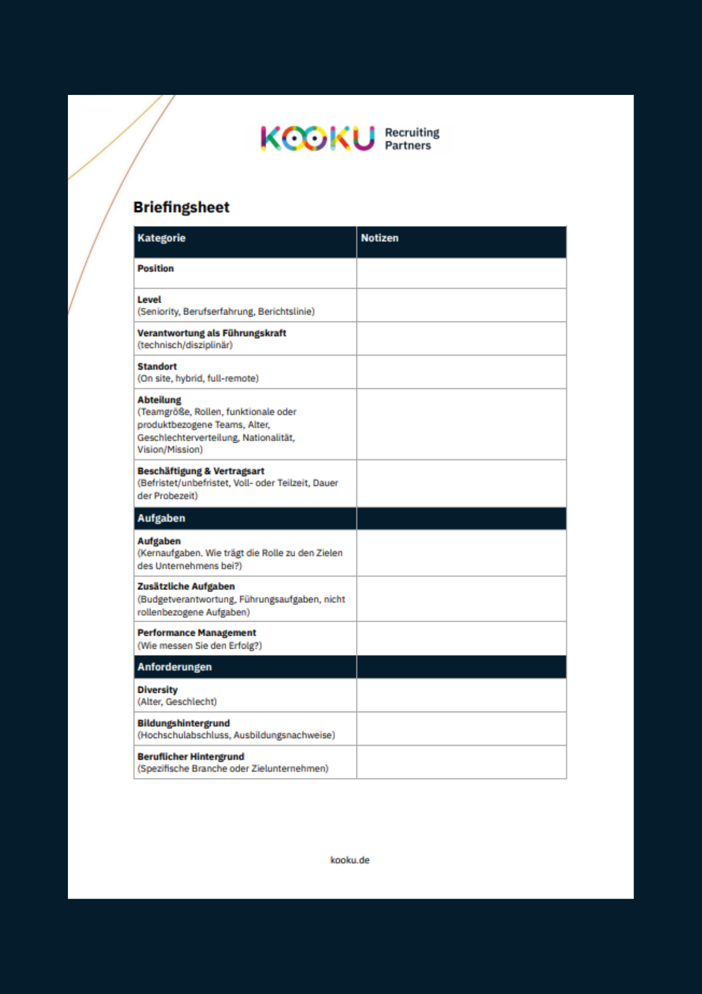 Briefingsheet - Kooku Briefingsheet - Kooku