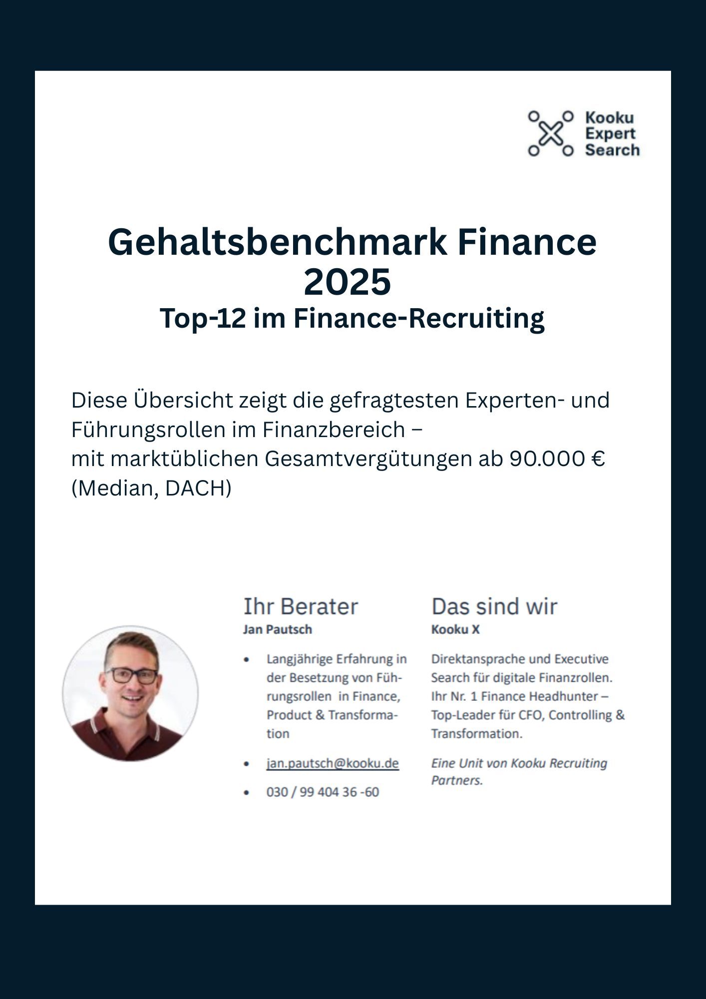 Gehaltsbenchmark Finance 2025 
